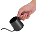 Miniatyrbillede 8 af 8: 304 Rustfrit Stål NonStick Lang Tud Kaffe Kande Kedel Tekande til Hjem Kaffebutik Cafeer (Sort 250ml )