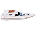 Miniatyrbilde 6 av 8: Elektronisk yacht vannspill realistisk racing pedagogisk multifunksjonell speedbåt leketøy for barn hvit
