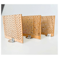 Miniatyrbilde 1 av 5: 12 stk. 7x6 cm Vedkubelysestaker i tre for DIY-lys