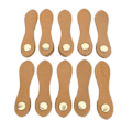 Miniatyrbilde 1 av 8: 10 sett sy på skinn trykknapp spenne DIY håndverk myk ekte skinn veske fane lukninger for håndverksvesker Claybank