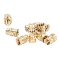 Miniatyrbillede 2 af 4: 100 STK Messing Indsats Slidstyrke Anti-korrosion Gratfri Riflet Gevindindsats kompatibel med 3D Printer M3x4x4.2