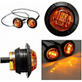Miniatyrbilde 4 av 4: Vanntett 3/4\" Rund LED for Front-, Bak-, Side-, Bil- eller Lastebilmarkeringslys, 12V