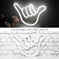 Miniatyrbild 4 av 5: 2025 Lämplig Finger Neon Skylt Lyckogest Vit Neonljusskylt Handformade Neonlampor för Sovrum Bar