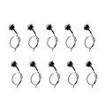 Miniatyrbilde 1 av 8: 10 stk sidemarkerlys 3LED IP68 vanntett rund klarering indikator baklys universal for lastebil bil RV hvitt lys