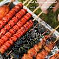Miniatyrbillede 8 af 8: Engangsgrill Røgfri Picnic Kul Mini Engangsgrill