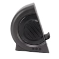 Miniatyrbild 5 av 8: 3 i 1 Bluetooth-högtalare PC ABS väckarklocka med trådlös laddning för sängbord 10W grå