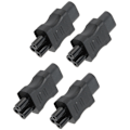 Miniatyrbild 3 av 8: IEC320 C8 till IEC320 C5 Converter 10A 250V 2.5A 250V Power Adapter för Laptop Power UPS Server 4st