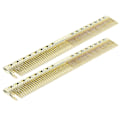 Miniatyrbilde 2 av 7: 2 stk Profesjonell rustfritt stål hårklipp Kam Salon Frisør Kam Styling ToolGold