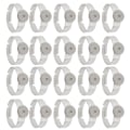 Miniatyrbillede 5 af 8: 20 stk. tomme ringe 8 mm justerbar rustfrit stål DIY flad ringbase til DIY ringe DIY smykker