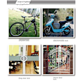 Miniatyrbild 4 av 5: Bluetooth-styrd Smart Bike-lås - Stöldskyddande 110db Larm, Lång Flätad Stål, Stänksäker