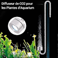 Miniatyrbild 2 av 4: Rostfri Akvarium CO2 Diffuser, CO2 Bubbel Diffuser Med Högdensitets Keramisk Skiva, Platt Botten, 26 Cm