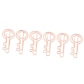 Miniatyrbilde 5 av 8: 100 stk papirklips metall rosegull farge Urheen Design binders for kontorskole