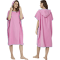 Pikkukuva 3 / 4: Microfiber Surf Poncho pyyhe naisille ja miehille - Tiff Blue