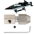 Miniatyrbilde 4 av 8: Electric Boat Drive Shaft Connector Connector Tilbehørsdeler for RC Electric Boat Model4cm
