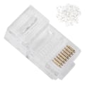 Miniatyrbilde 3 av 8: 100 stk RJ45 Cat5E modulære uskjermede gullbelagte nettverkskabelkontakter for spilldatamaskiner Ruter