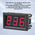 Miniatyrbild 7 av 8: Digital voltmeter 0,56 tum tvåtråds AC 70-380V Digital LED-display spänningsmätare (röd)