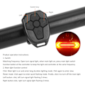 Pikkukuva 8 / 8: BK600 maastopyörä USB -lataus LED Langaton kaukosäädin Turvavaroitus Kääntyvä takavalo Polkupyörän pyöräilyvarusteetMusta puoli