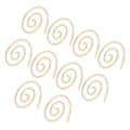 Miniatyrbillede 4 af 8: 10 stk. spiral strikkepinde i rustfrit stål, praktisk rund sjalnål, syværktøj til klædetrøje, guld