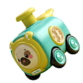 Miniatyrbillede 5 af 8: Inertitog med tryk på ansigtsskift med fløjte Tegneserie Crash Resistant Interaction Legetøjstog Model Type 1
