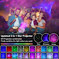 Miniatyrbilde 2 av 5: Galaxy Projektor for Soverom, LED Stjerneprojektor med Fjernkontroll Stemmestyring, Bluetooth Timer, Voksne, Hjemmeinnredning