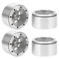 Miniatyrbild 4 av 8: 4 st 2,2 tum aluminiumlegering hjulnav passar för TRX4 SCX10 90046 D90 TRX6 1/10 RC Crawler CarSilver