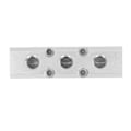Miniatyrbilde 2 av 8: Pneumatisk manifold luftfordelingsblokkkobling Splitter G1/2 Inngang G1/4 Utgang 30x30mmSY30-02-3F