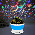 Miniatyrbillede 3 af 4: Baby Natlampe Projektor med Fjernbetjening og Timer - 360 Graders Rotation, Blå