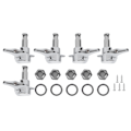 Miniatyrbilde 1 av 8: Bass Tuners Set String Knob 5‑String Alloy Enclosed Winding Musical Instrument AccessoriesSilver