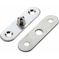 Miniatyrbillede 1 af 4: 6 Stykker Dørhængsler i Rustfrit Stål til 360 Graders Svingdør Hængsel Monteringsbeslag 57mm x 16mm (Sølv)