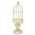 Miniatyrbilde 7 av 8: Birdcage lysestake dekorative fuglebur Metall lysestake Retro shabby lysestake for skrivebordsdekorasjon i hjemmet