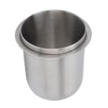 Pikkukuva 2 / 8: Annostelukuppi 150ml 58mm Hands Free ruostumatonta terästä Universal käänteinen kahvijauhekuppi kahvinkeittimelle hopea