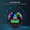 Miniatyrbild 4 av 5: Alarmklockradio, sängklocka, väckarklockaradio, mini Bluetooth högtalare Trådlös Bluetooth högtalare med LED-display Väckarklockahögtalare
