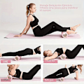 Miniatyrbilde 4 av 5: 1 stk Skum Massasjerulle for Yoga og Fitness Fysioterapi og Sportsrehabilitering Utstyr Manuell ABS TPR Svart