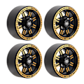 Pikkukuva 2 / 8: 1,9 tuuman RC-pyörännavat painovoiman vähentäminen CNC-alumiiniseos 1,9 tuuman RC-pyörännapa Axial SCX10 Goldille