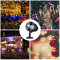 Miniatyrbilde 4 av 7: LED snøfall lys, LED projektor snø fallende lys for hage, Snowflake Roterende LED lys