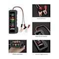 Miniatyrbilde 3 av 5: 12V Bilbatteritester Batteriladesystem Analysator og Alternator med LED Bilverktøy for Kontroll og Diagnose