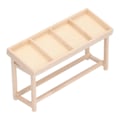 Pikkukuva 5 / 8: Nukkekotihyllytelineet 1:12 Miniatyyripuinen telinehylly nukkekodille DIY-koriste Hedelmä- ja vihanneshylly3