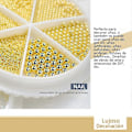 Pikkukuva 4 / 5: Kaviaarineulat kynsitaiteeseen, koko 0,8-1,5 mm, ruusukulta hopea 3D-design korut manikyyriin DIY-koristeluun GZ-02 Ruusukulta