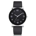 LVPAI Women's Analog Quartz Round Wrist Watch (Black)
