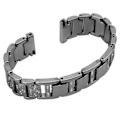 Miniatyrbillede 3 af 8: 22 mm skinnende smarturbånd til Samsung Gear S3/ Gear2 R380/ Gear2 Neo R381/ Live R382Black(opp)