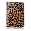 Miniatyrbilde 2 av 5: Leopard Passdekke Kortholder - Passbeskytter - Passdeksler Brun Svart