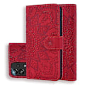 Miniatyrbillede 1 af 5: Wallet Case til Samsung Galaxy A33 5G Premium PU Læder Flip Cover Mandala Rød