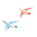 Miniatyrbillede 7 af 8: 1:60 2 stk. Legetøjsfly i metal - B