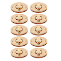 Miniatyrbillede 5 af 8: 10 stk. Hardwarelås Spænde Klassisk Design 4cm Drejelås Spænde Pung til DIY Læderhåndværk Punge Pung