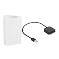 Miniatyrbillede 4 af 8: SATA USB 3.0-adapter 2,5 tommer 3,5 tommer SSD HDD harddisk kabel computer tilbehør beskyttelsesboks (hvid)