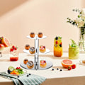 Miniatyrbillede 6 af 8: Kagefad Multi Rund Tiers Transparent Akryl Høj Stabilitet Cupcake Tårn til Display Servering Fest 3 Tier