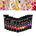 Miniatyrbild 5 av 8: 12 st 15 ml nagelförlängningsgel, smärtfri, luktfri, säker UV-nagelkonstgel för nagelsalonger