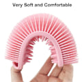 Miniatyrbild 5 av 5: Silikonkroppsskrubb för Exfoliering - Lätt att Rengöra, Långvarig, Hygienisk, Rosa