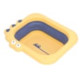 Miniatyrbilde 3 av 8: Rengjør Skyll Baby Bather Folding Multifunksjonell Bærbar Vask Spedbarn Liggende Bather for Gutt Jente Gul
