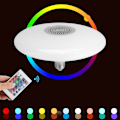 Pikkukuva 3 / 8: 30W E27 RGBW LED-lamppu, kaukosäädin, Bluetooth-kaiutin, musiikkisoitin, AC85-260V
